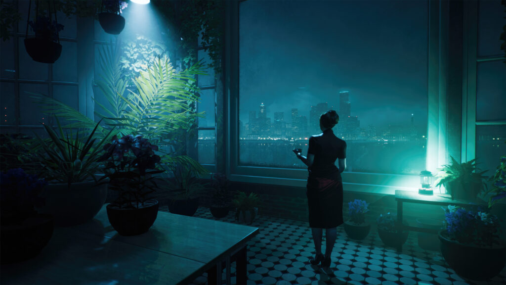 City View Apartment Interior Desktop Wallpaper