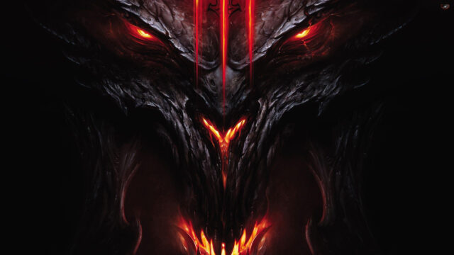 Menacing Dark Demon Obsidian Face 4K Wallpaper