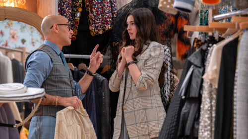 Stanley Tucci and Anne Hathaway Closet Scene Desktop Wallpaper