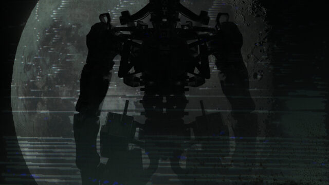 Dark Silhouette Mechanical Titan 4K Desktop Wallpaper