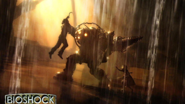 Big Daddy and Little Sister BioShock Desktop Wallpaper