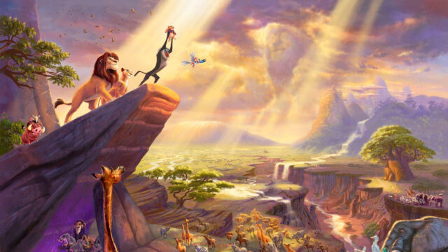 The Lion King Pride Lands Sunset View 4K Desktop Wallpaper