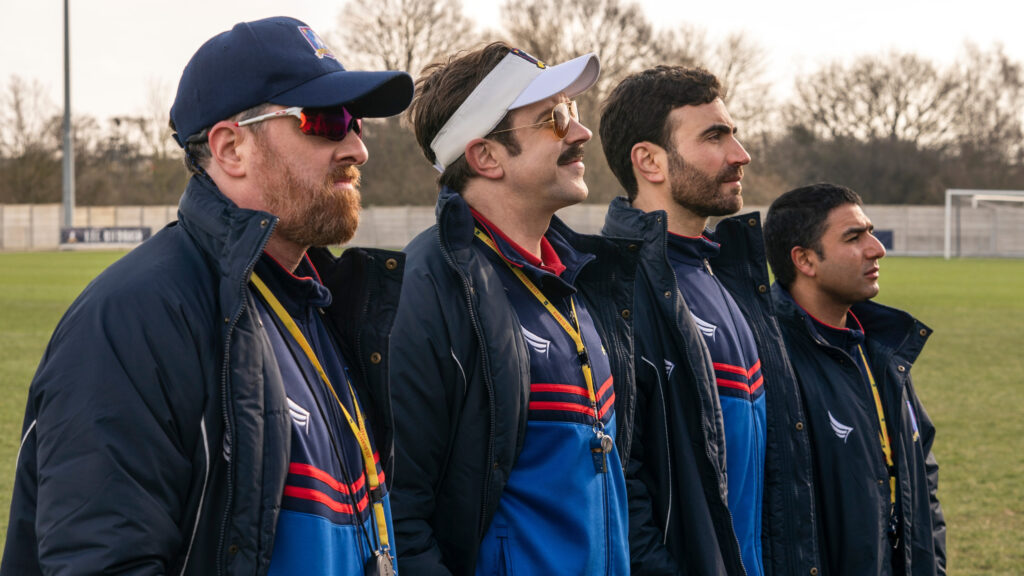 Ted Lasso Coaching Staff Lineup Desktop Wallpaper