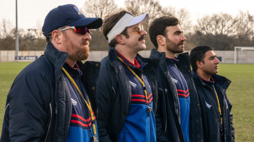 Ted Lasso Coaching Staff Lineup Desktop Wallpaper