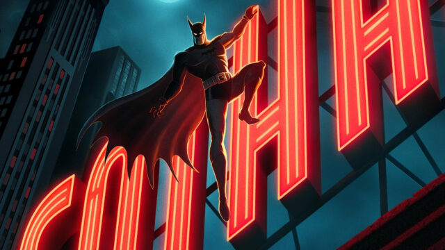 Batman Neon Cityscape Noir Art Desktop Wallpaper