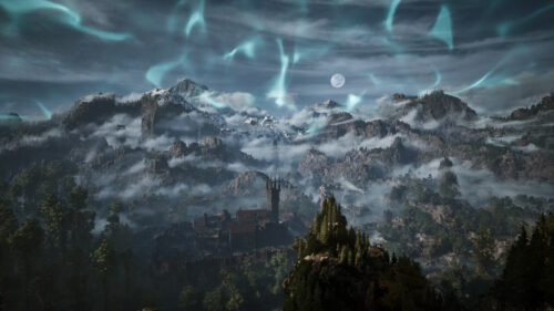 Gothic Atmosphere Fantasy Landscape 4K Desktop Wallpaper