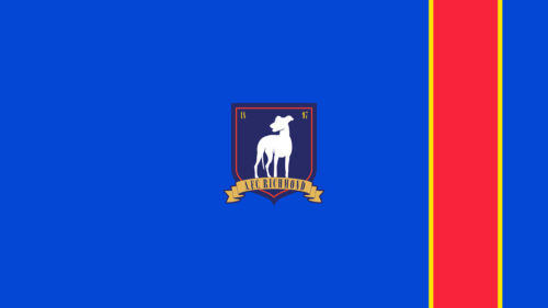 A.F.C. Richmond Minimalist Blue and Red Desktop Wallpaper