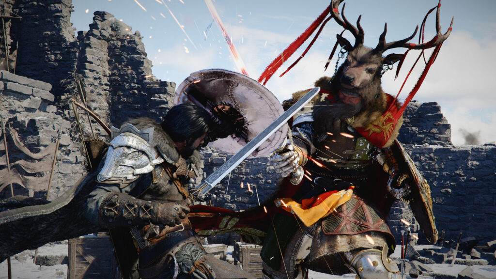 Viking Warrior Combat Epic Action Desktop Wallpaper