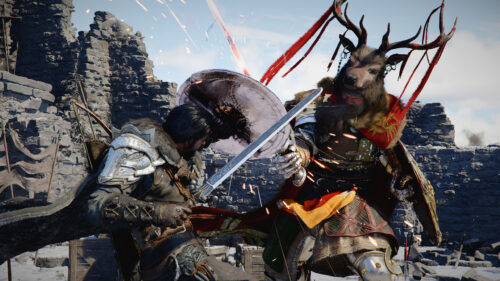 Viking Warrior Combat Epic Action Desktop Wallpaper