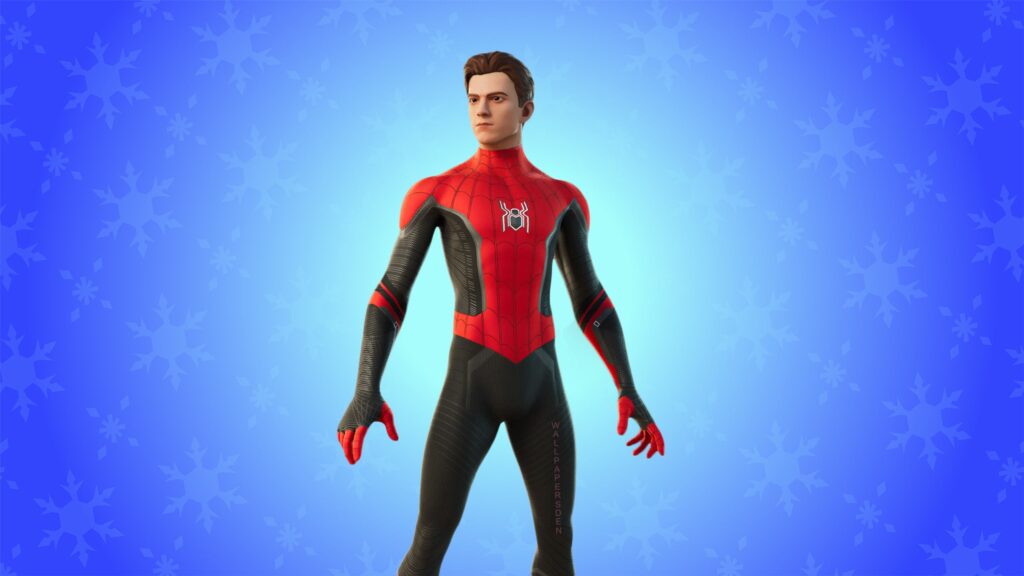 Tom Holland Spider-Man Suit Fortnite Character 4K Wallpaper