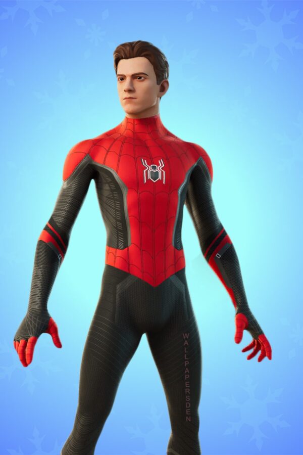 Tom Holland Spider-Man Suit Fortnite Character 4K Wallpaper