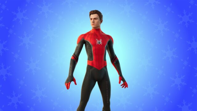 Tom Holland Spider-Man Suit Fortnite Character 4K Wallpaper