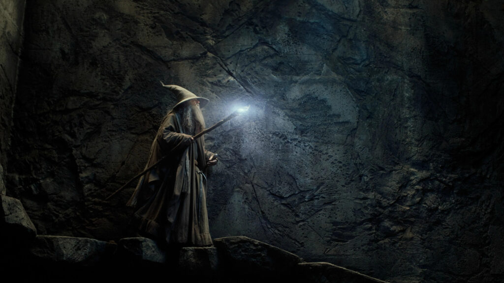 Gandalf the Grey in Mines of Moria 4K Desktop Wallpaper