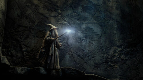 Gandalf the Grey in Mines of Moria 4K Desktop Wallpaper