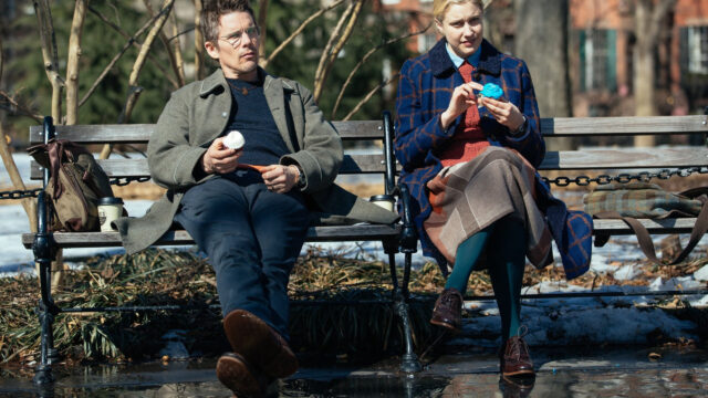 Ethan Hawke and Greta Gerwig in Maggie's Plan Desktop Wallpaper