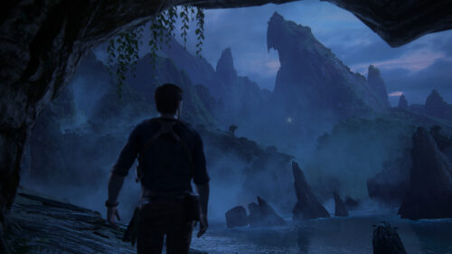 Uncharted 4 Nathan Drake Island View 4K Wallpaper
