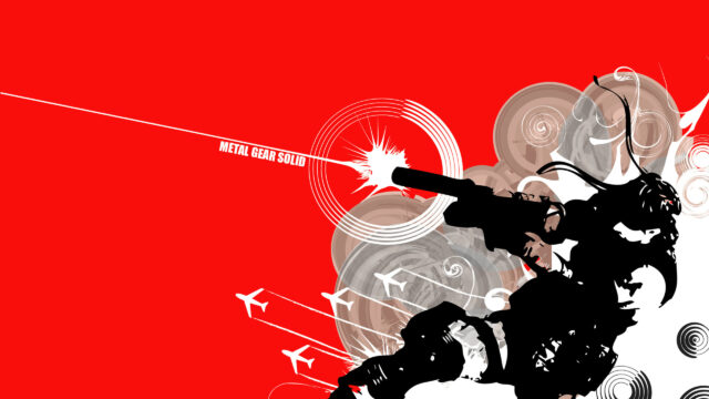 Minimalist Metal Gear Solid Style Silhouette Desktop Wallpaper
