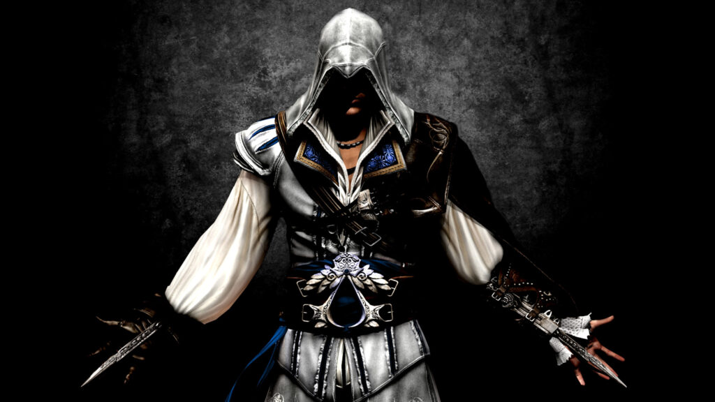 Ezio Auditore Assassin's Creed Hidden Blade 4K Desktop Wallpaper