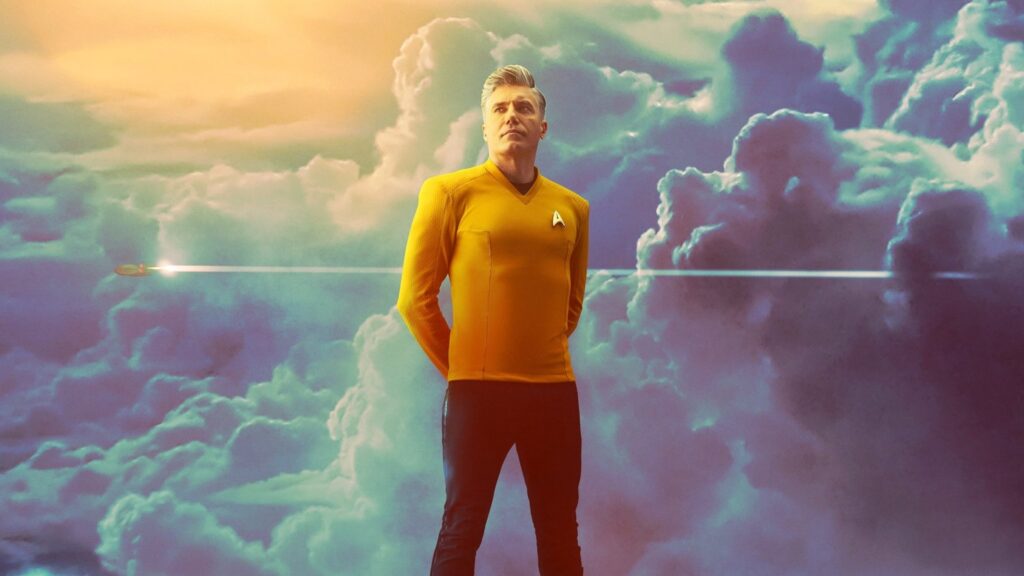 Captain Christopher Pike Star Trek Strange New Worlds Desktop Wallpaper