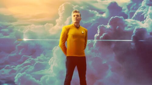 Captain Christopher Pike Star Trek Strange New Worlds Desktop Wallpaper