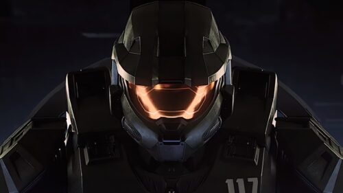 Master Chief Helmet Halo Infinite 8K Desktop Wallpaper
