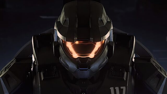 Master Chief Helmet Halo Infinite 8K Desktop Wallpaper