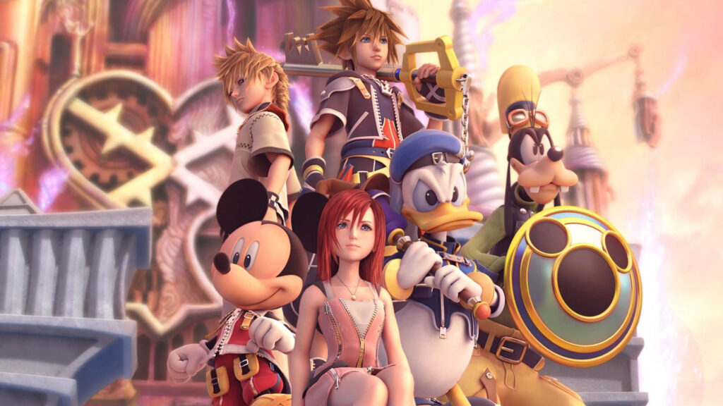 Kingdom Hearts Group Characters 4K Desktop Wallpaper