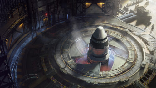Nuclear Missile Silo Industrial Facility Desktop Wallpaper