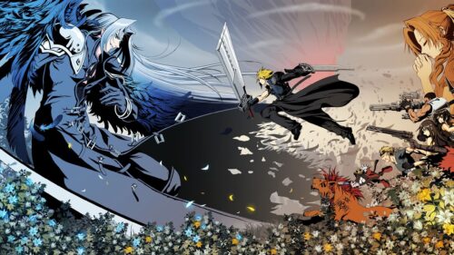 Final Fantasy VII Heroes and Sephiroth 4K Desktop Wallpaper