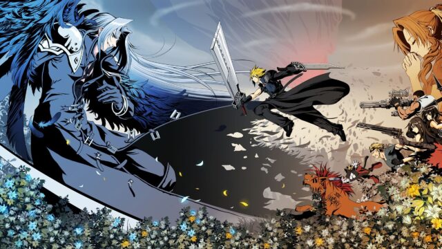 Final Fantasy VII Heroes and Sephiroth 4K Desktop Wallpaper