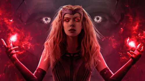 Scarlet Witch Red Energy Magical Power 4K Wallpaper