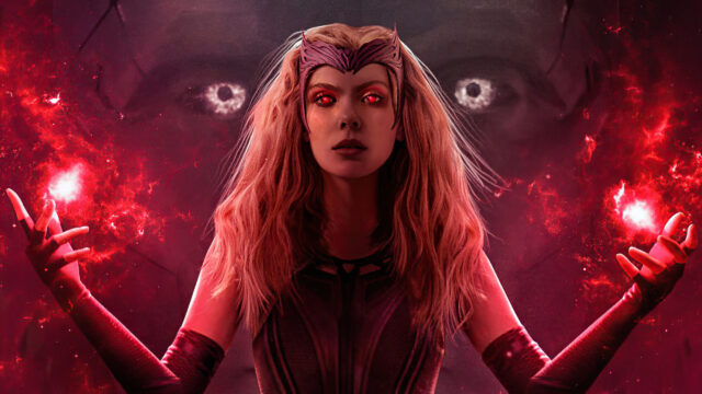 Scarlet Witch Red Energy Magical Power 4K Wallpaper