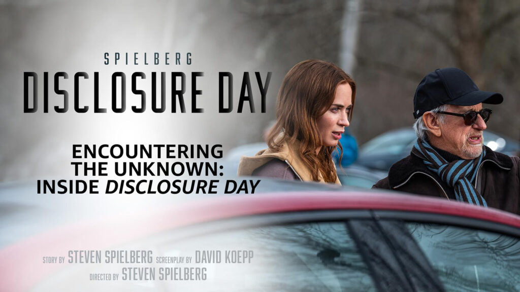 Emily Blunt and Steven Spielberg Desktop Wallpaper