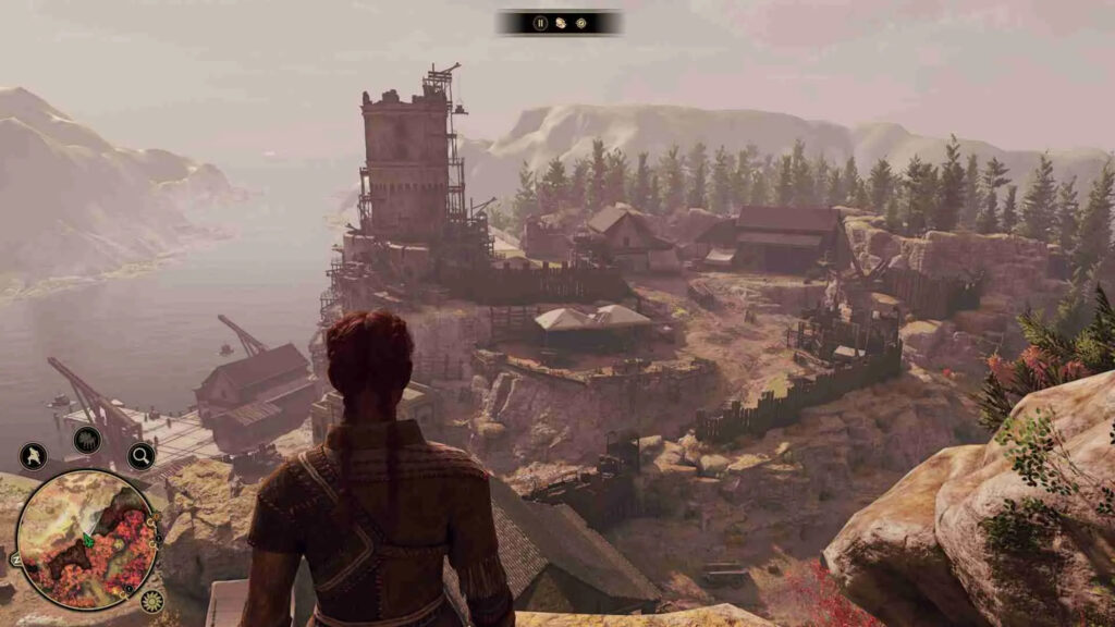 GreedFall 2 The Dying World Cliffside Fortress Desktop Wallpaper