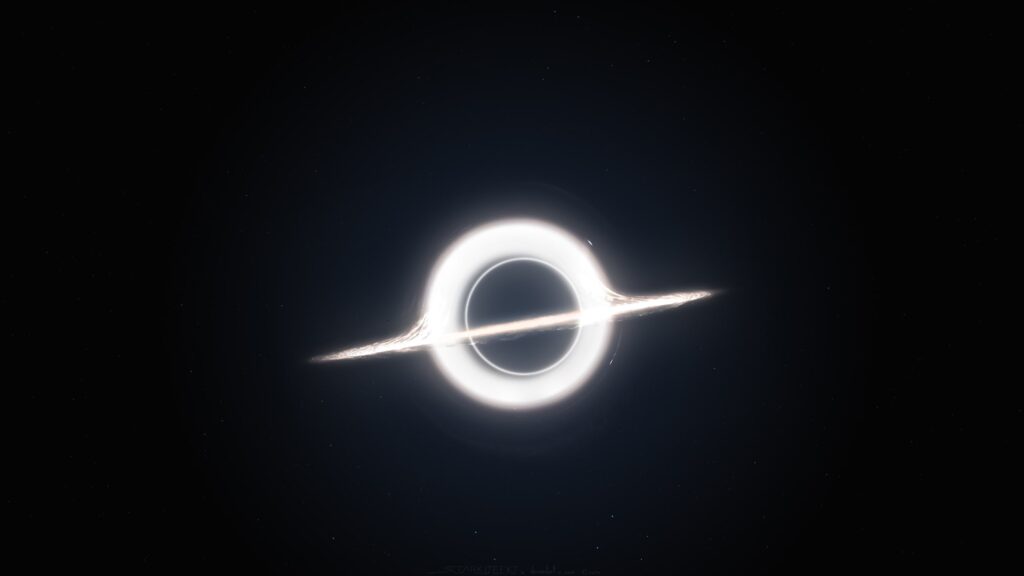 Cinematic Black Hole Accretion Disk 4K Desktop Wallpaper