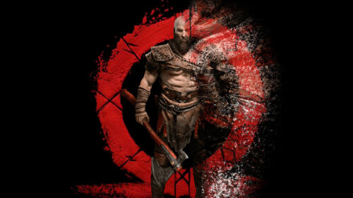 Kratos God of War Artistic Portrait 4K Desktop Wallpaper