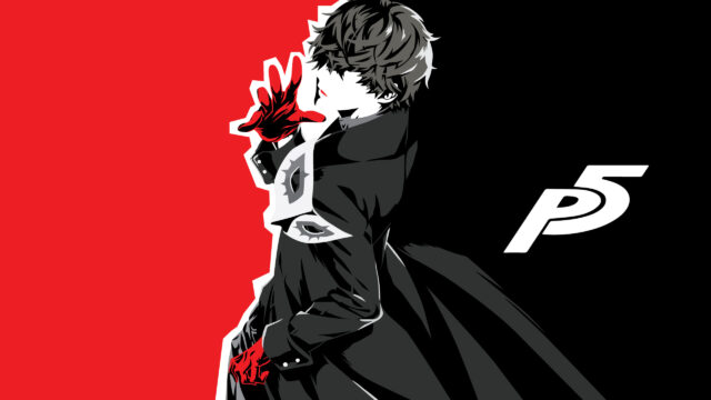 Joker from Persona 5 Minimalist Desktop Wallpaper