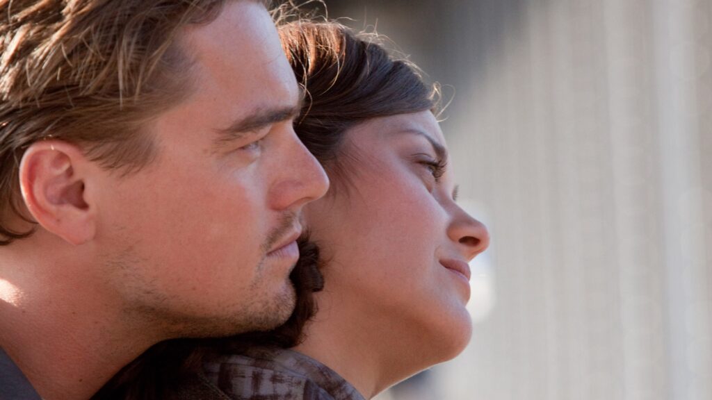 Leonardo DiCaprio and Marion Cotillard in Inception Desktop Wallpaper