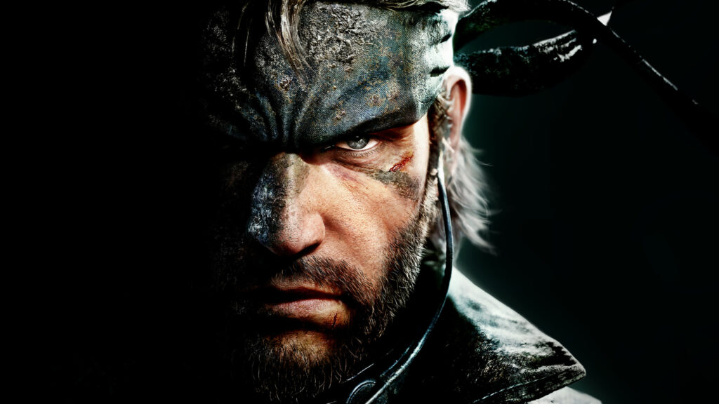Close-up Portrait of Naked Snake Metal Gear Solid Desktop Wallpaper