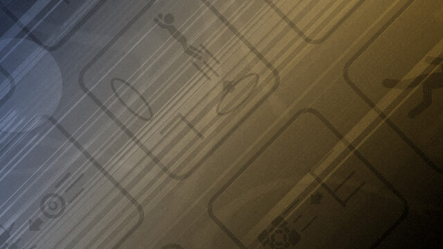 Portal Video Game Minimalist Icon Pattern 4K Desktop Wallpaper