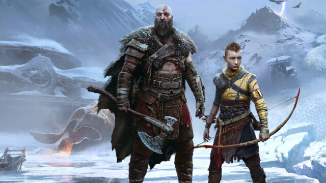 Kratos and Atreus God of War 4K Desktop Wallpaper