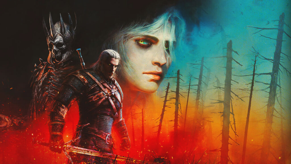 Geralt and The Wild Hunt Fantasy Art Desktop Wallpaper