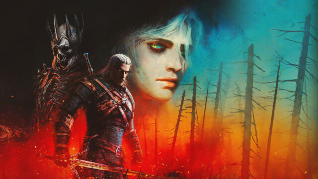 Geralt and The Wild Hunt Fantasy Art Desktop Wallpaper