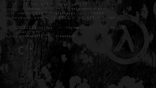 Dark Half-Life Themed Science Grunge Desktop Wallpaper