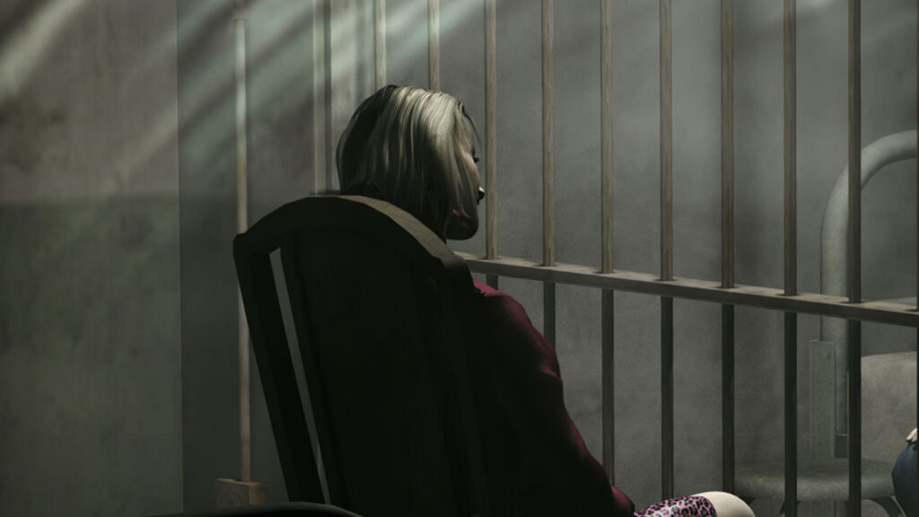 Silent Hill 2 Character in Prison Cell Desktop Wallpaper