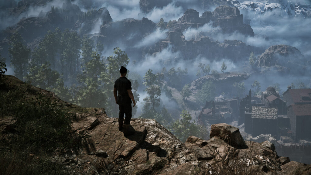 Gothic 1 Remake Cliffside View Desktop Wallpaper