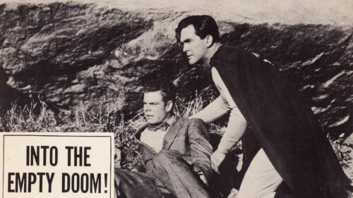 Vintage Superman Black and White Scene Desktop Wallpaper