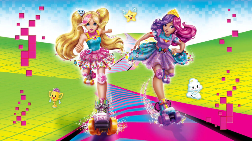 Barbie Video Game Hero Dolls Skating 4K Desktop Wallpaper