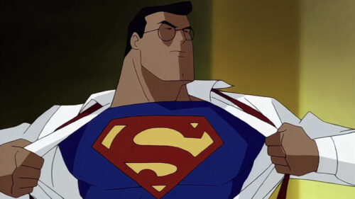 Superman Ripping His Shirt Open Animated Desktop Wallpaper
