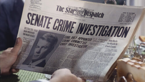 Close-up of Newspaper Headline Desktop Wallpaper